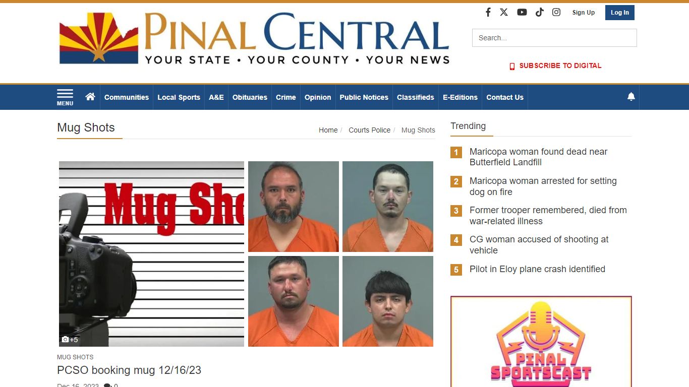 Mug Shots | pinalcentral.com